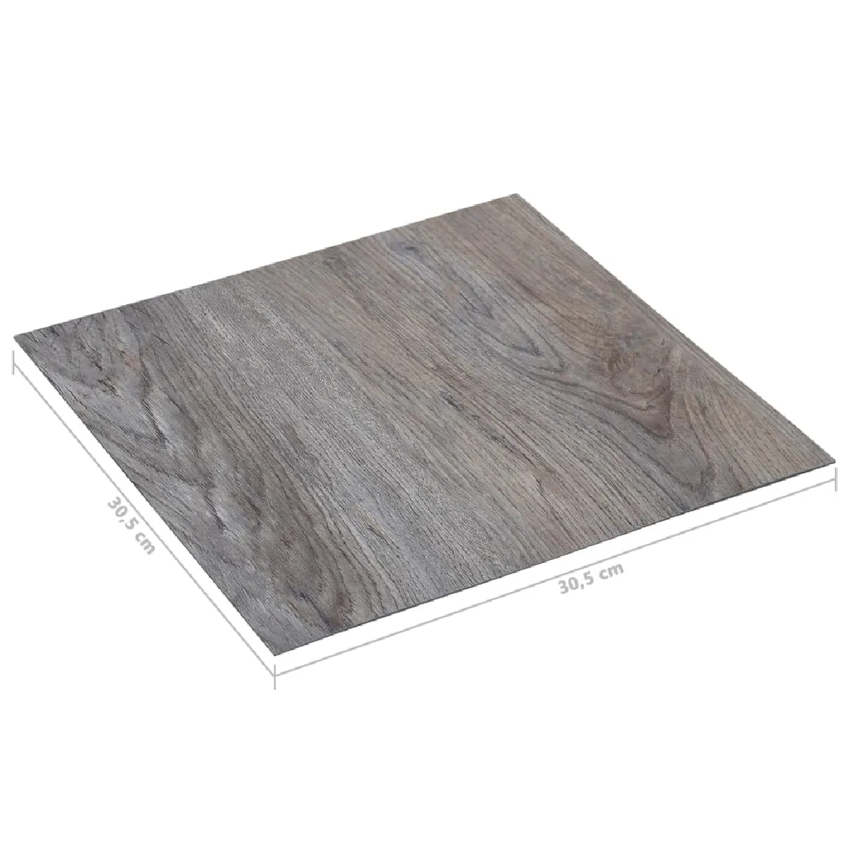 vidaXL Dalles de plancher autoadhésives 20pcs Marron clair