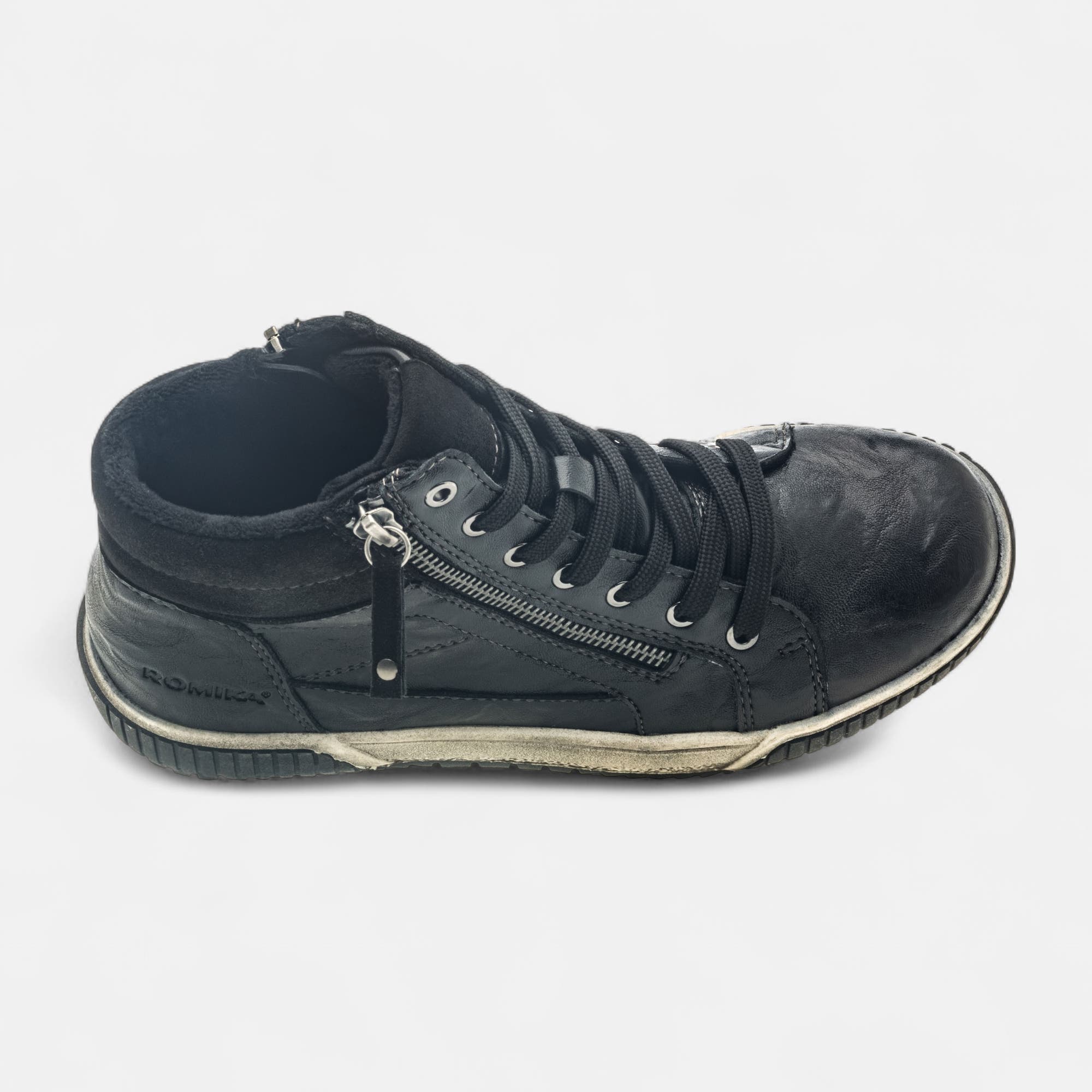 Baskets hautes Femme noir