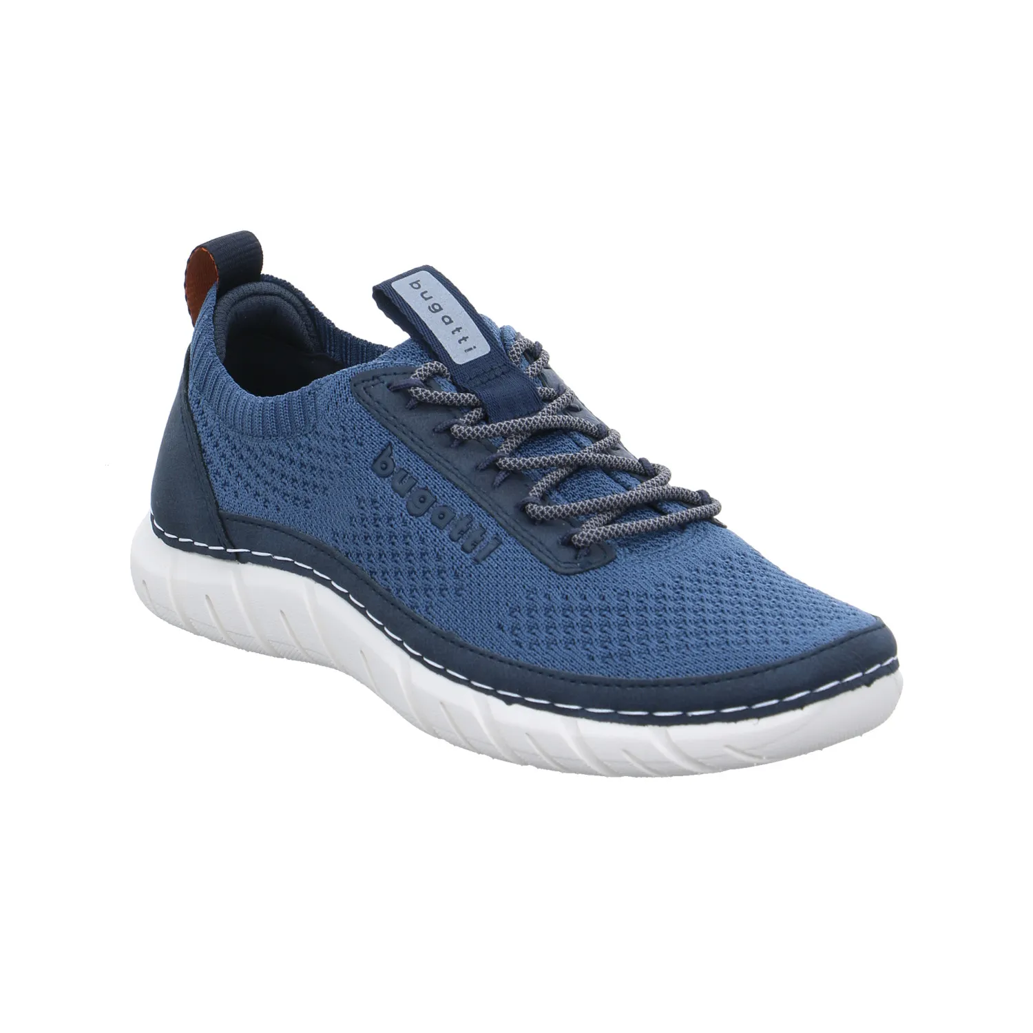 BUGATTI SHOES Halbschuhe Sneaker Stoff Blau Textil