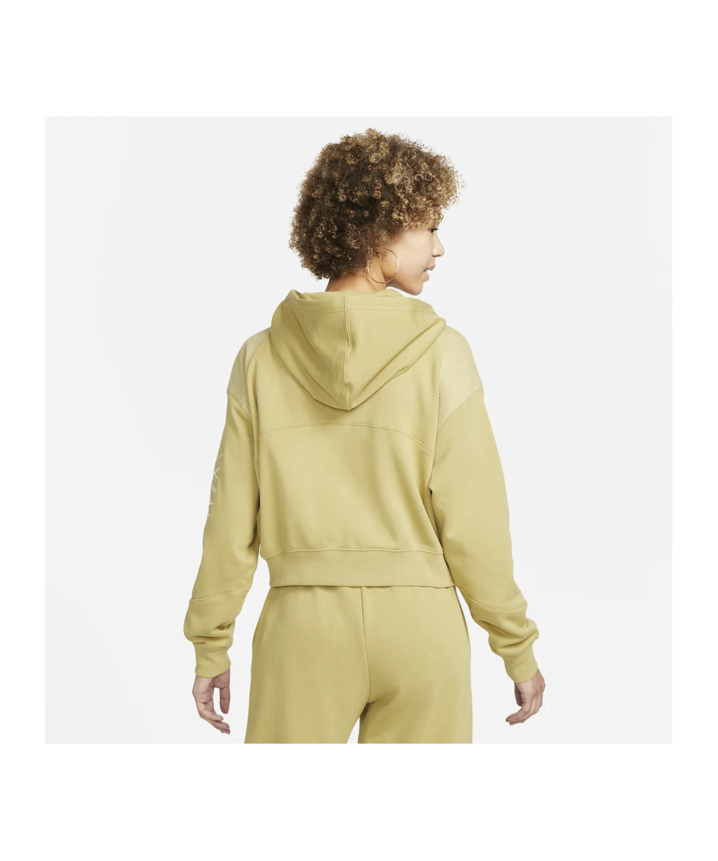 Nike Air Oversized Kapuzenjacke Damen Gelb F769