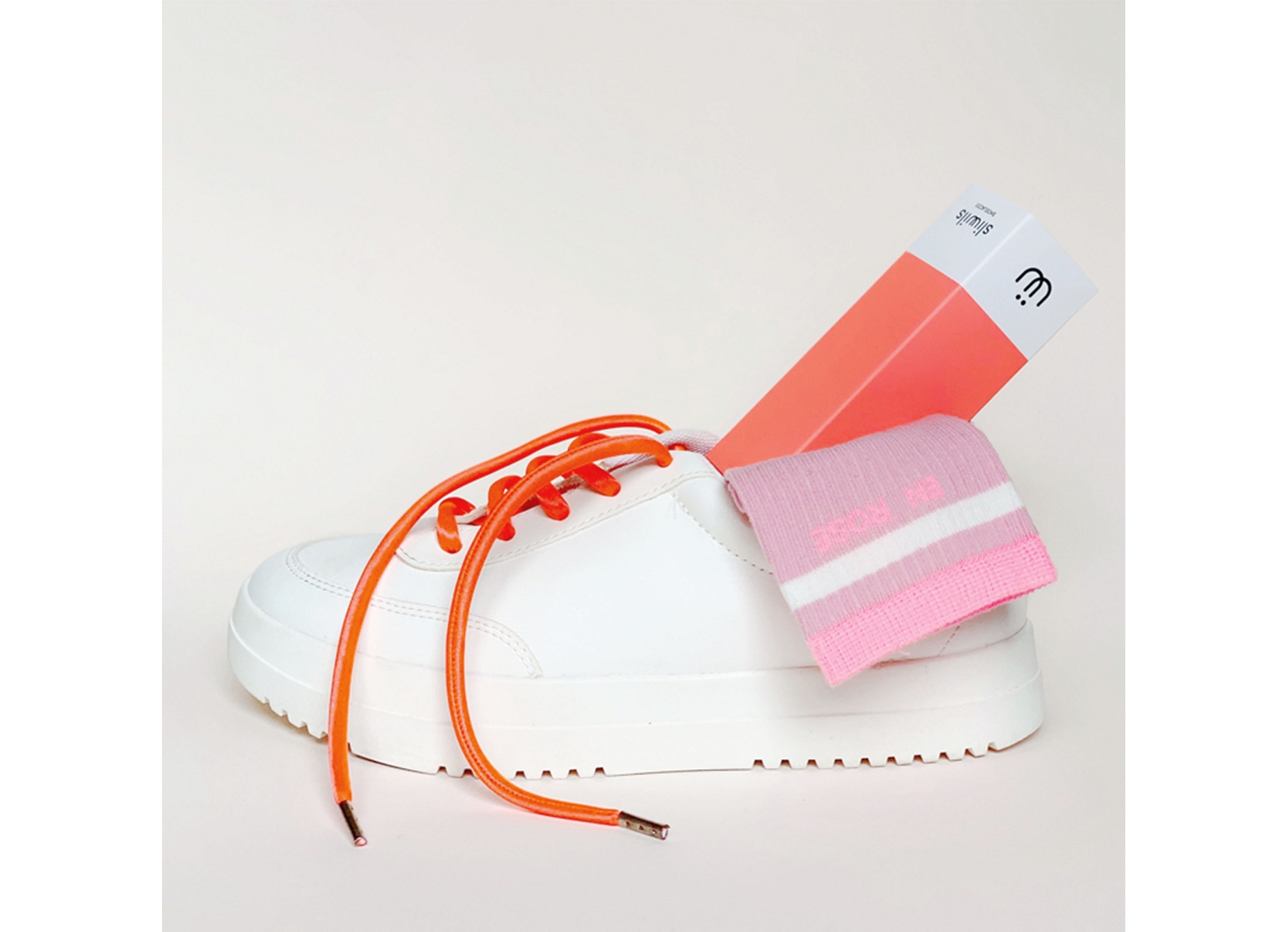 Lacets neon rose fluo