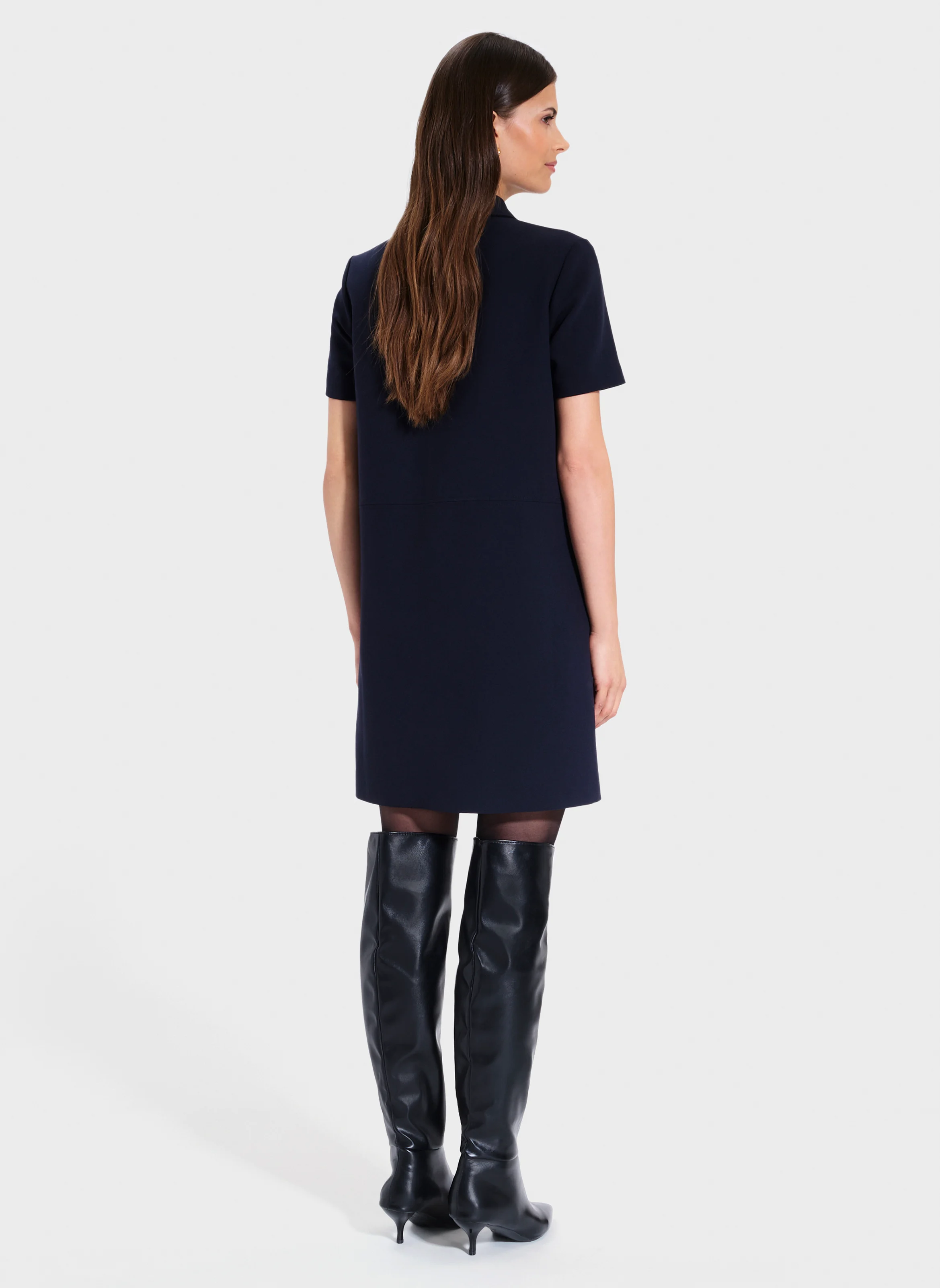 RIMINI - Robe ample col classique | Bleu