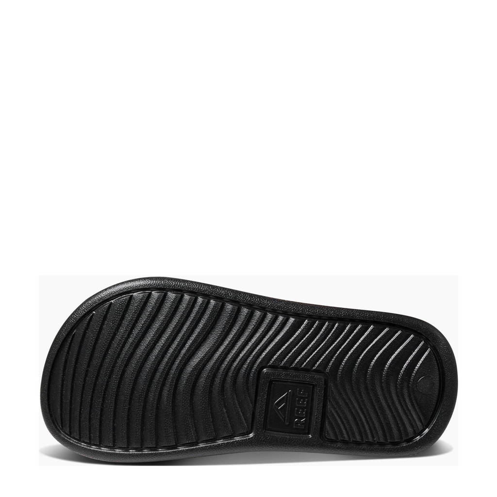 Reef badslippers met hielbandje zwart
