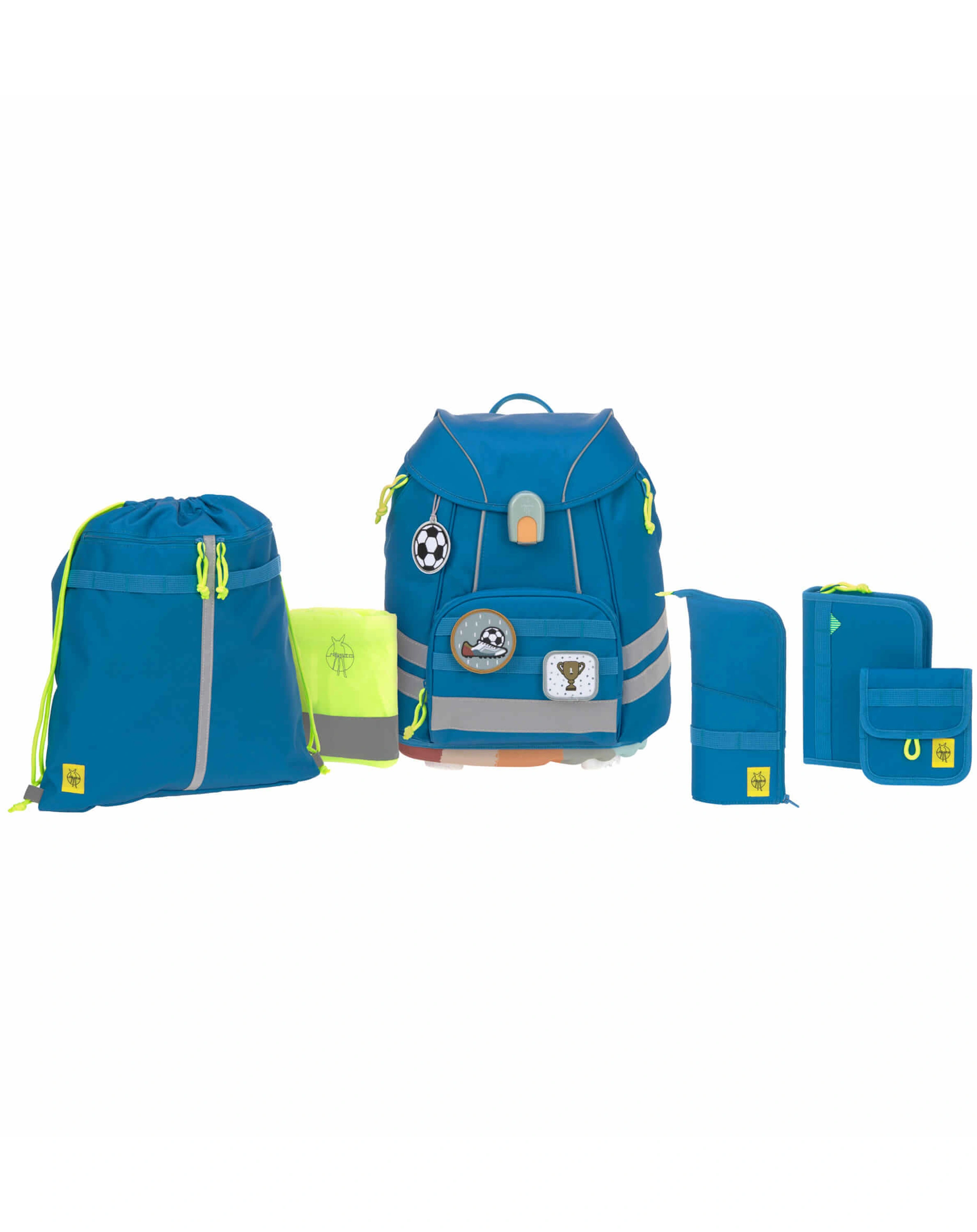 Schulranzen-Set FLEXY UNIQUE (30x25x40) 7-teilig in blau