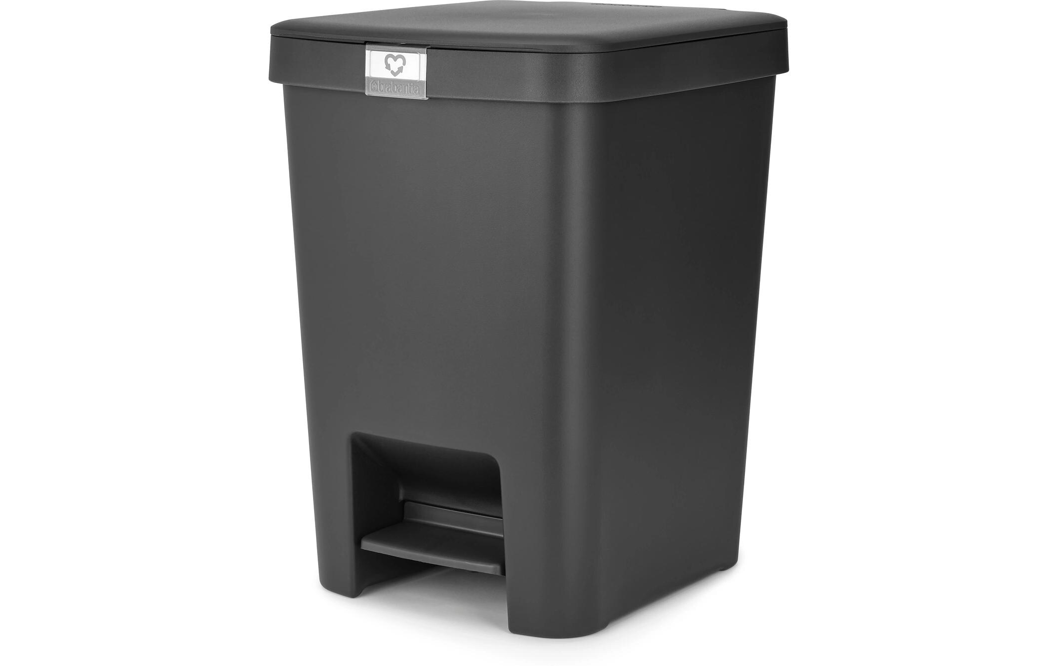 Recyclingbehälter StepUp 25 l, DunkelgrauTreteimer für Recycling Materialien