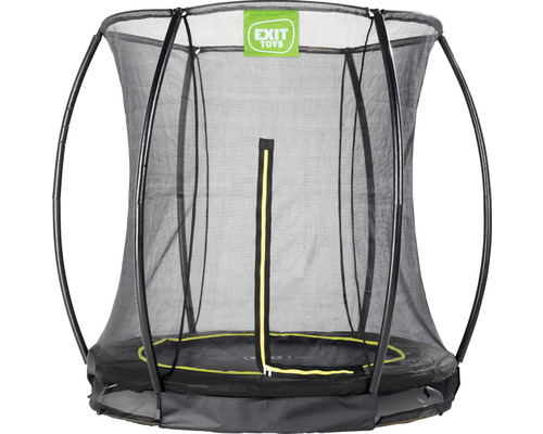 EXIT Silhouette Ground trampoline met veiligheidsnet Ø 183 cm zwart