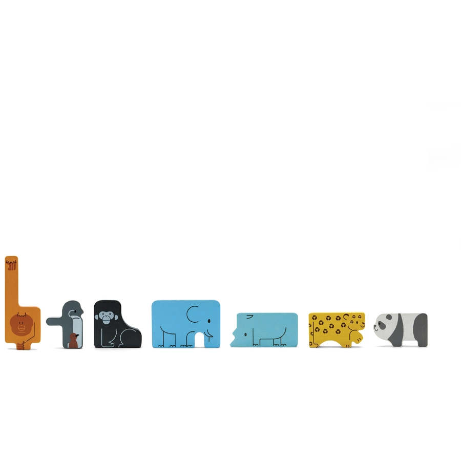 PlanToys Rahmenpuzzle Tiere