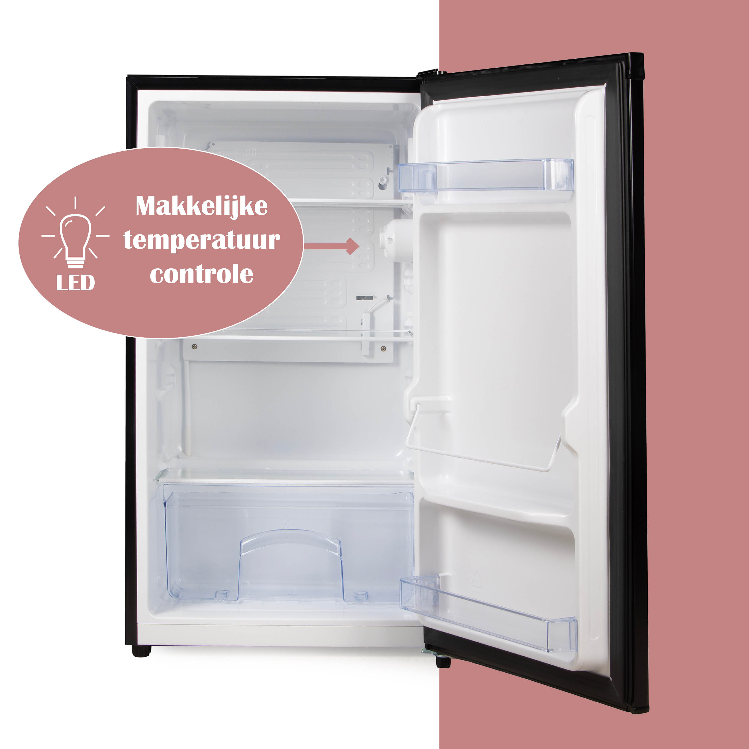 Primo PR121FR 88 liter tafelmodel koelkast - Black