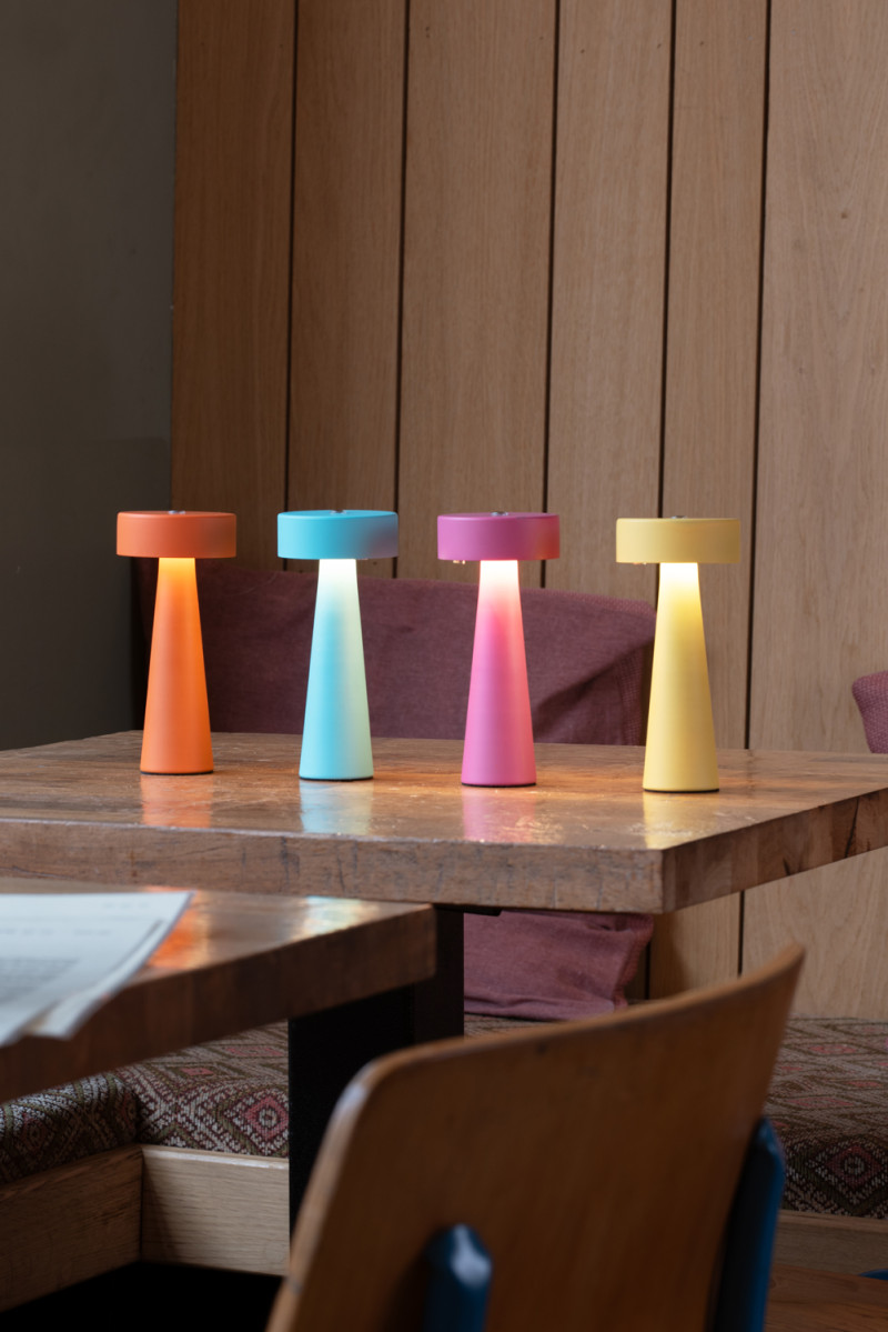 Table Lamp Mini LED Ring LM2241BL Turquoise blue