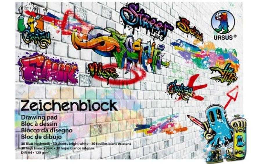 Zeichenblock Street A3, Weiss, 10 BlattZeichenblock A3 für tolle Zeichnungen