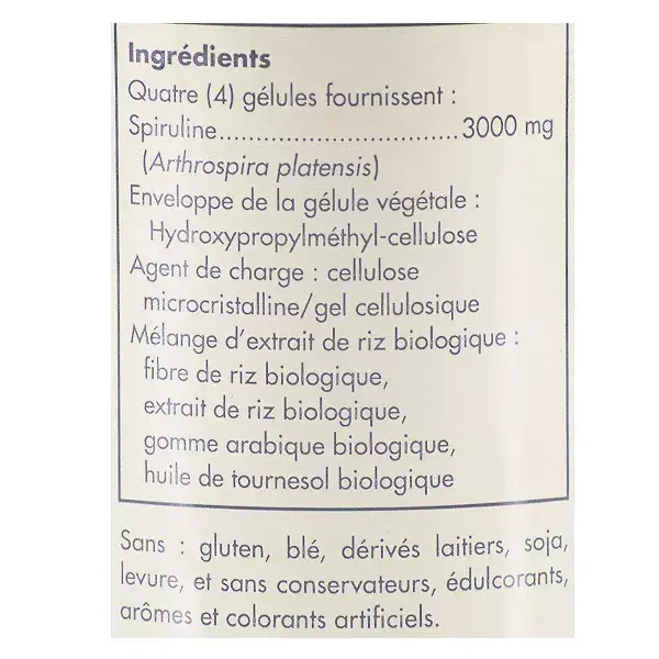 Solgar Espirulina 750mg 80 cápsulas