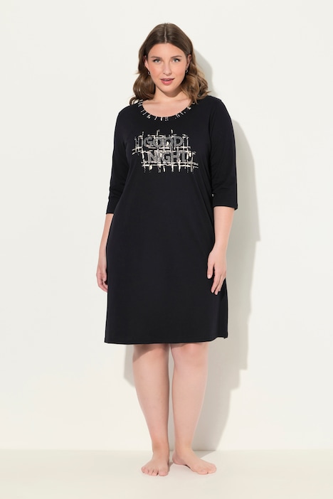 Bigshirts, 2er-Pack, Rundhals/V-Ausschnitt, 3/4-Arm