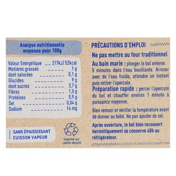 Babybio Repas Soir Bol Patate Douce Légumes Riz +8m Bio 2 x 200g