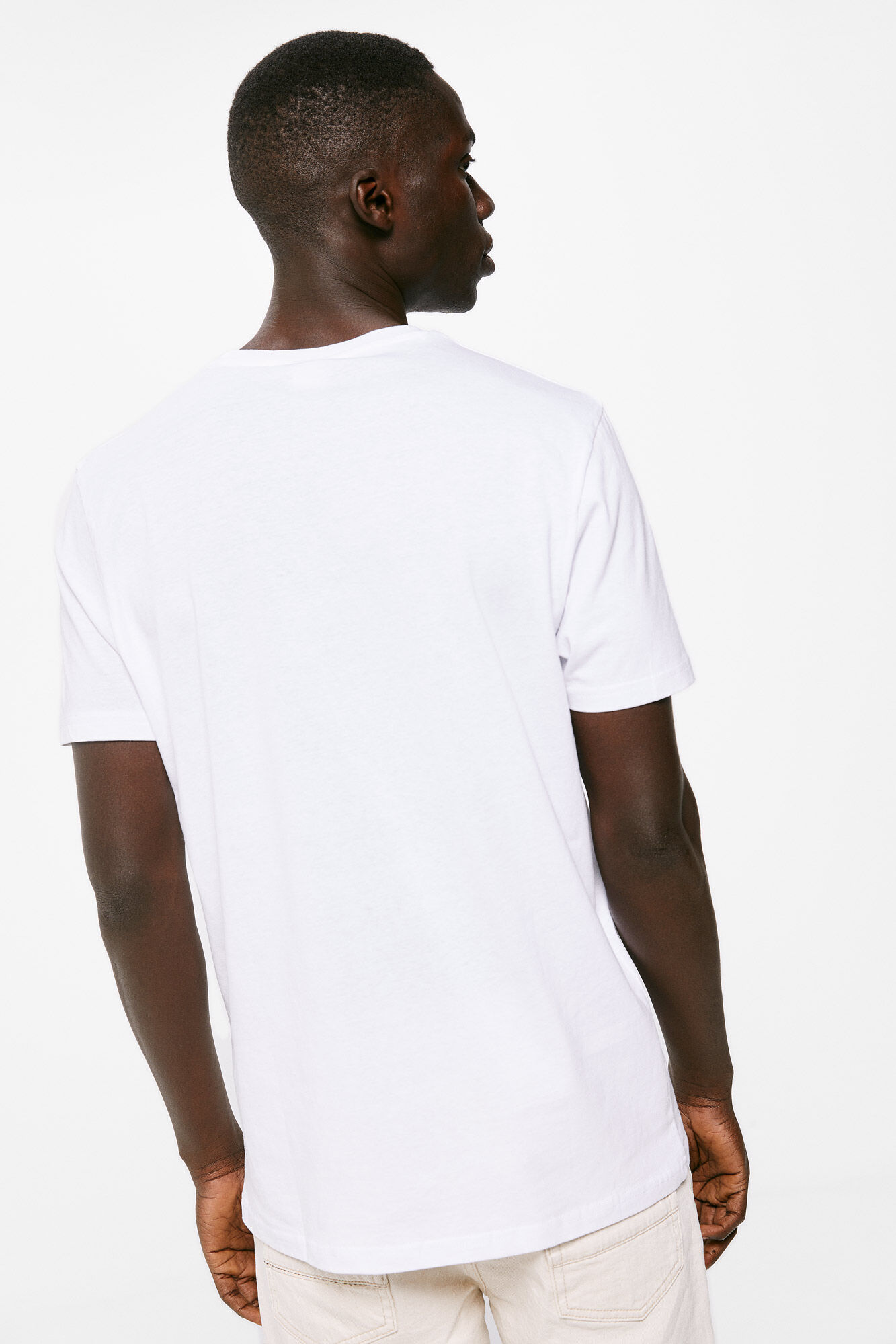 Camiseta básica com estampa de árvore - branca