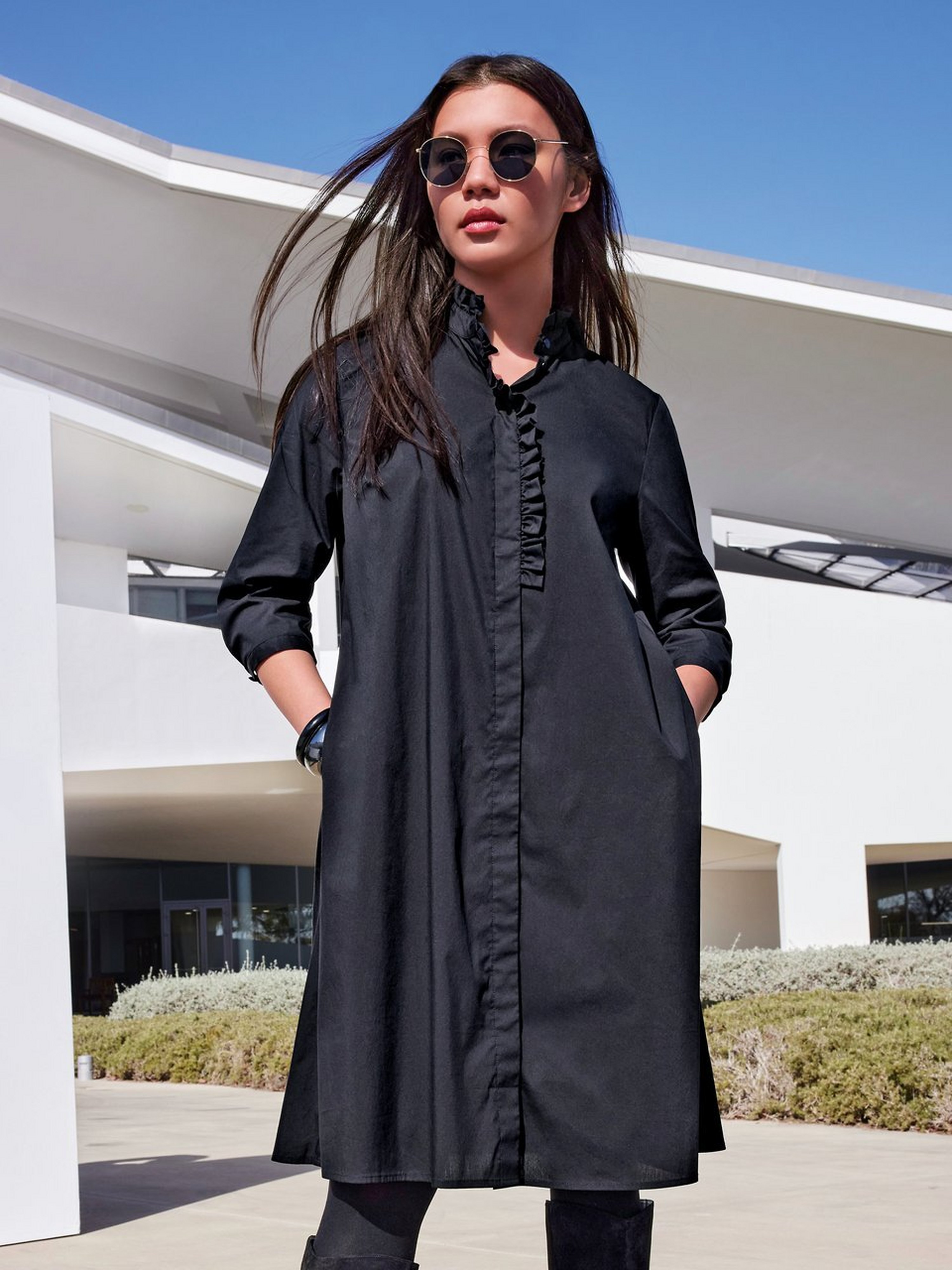 Kleid mit 3/4-Arm