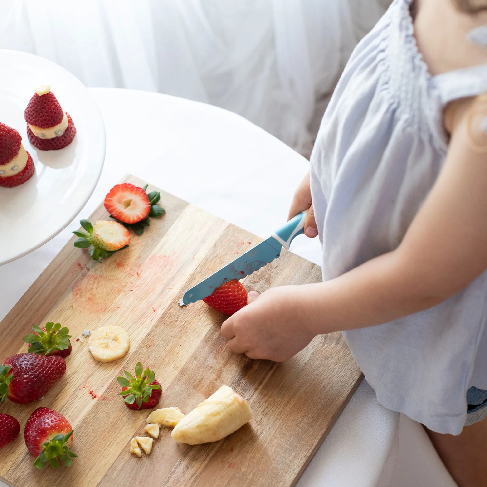 Kiddikutter Couteau Sécuritaire pour Enfant - Bleu