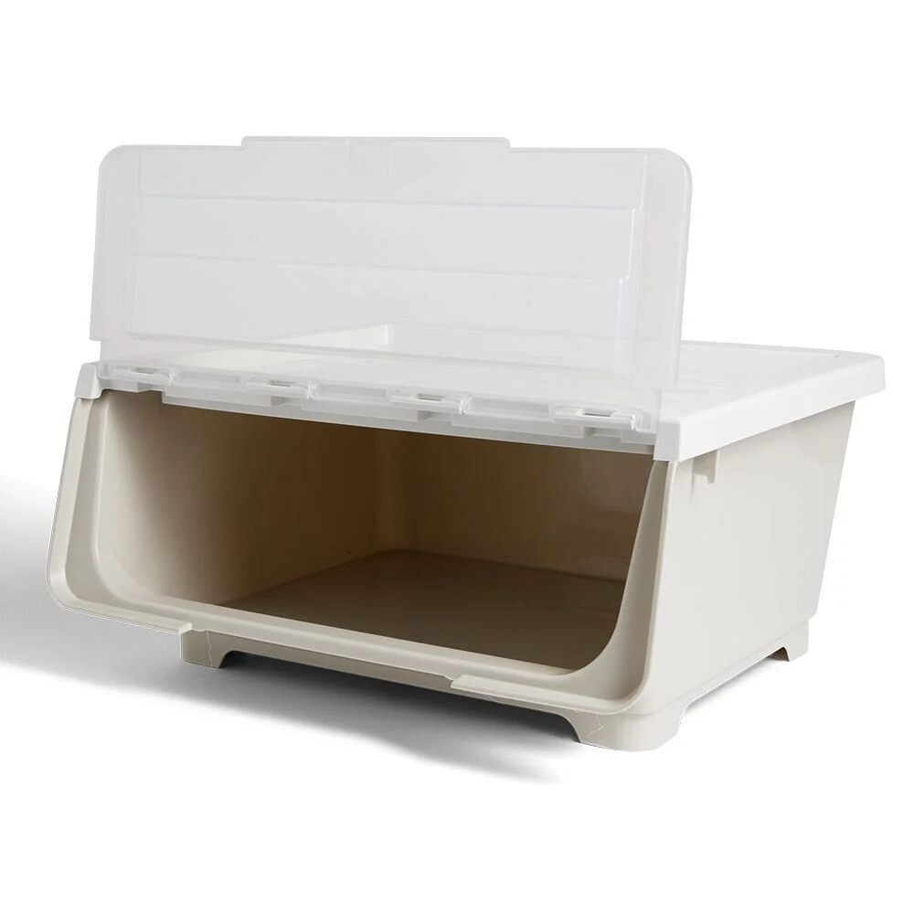 Boîte avec couvercle 29L jaune 43xH21x37cm