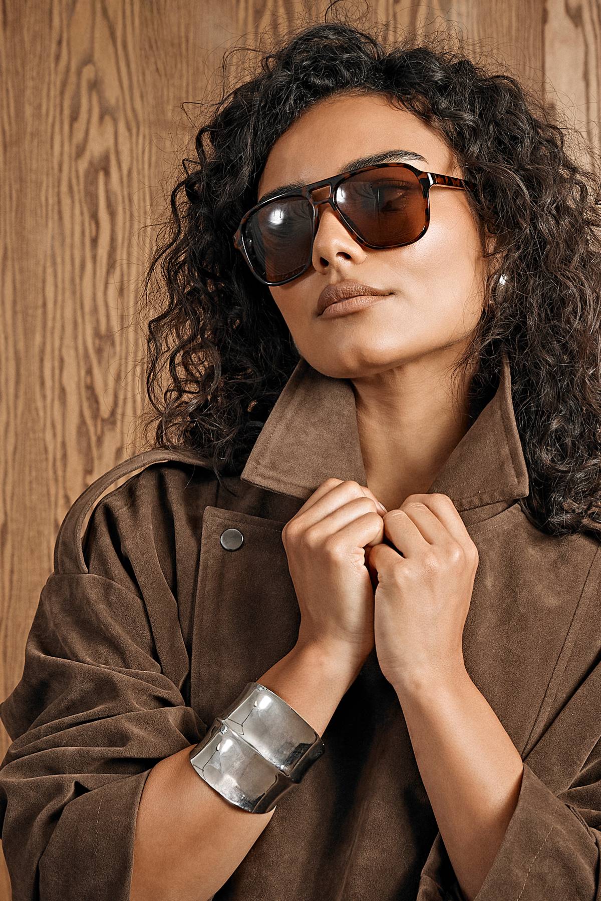 boohoo Lunettes de Soleil Aviateur Rétro Surdimensionnées