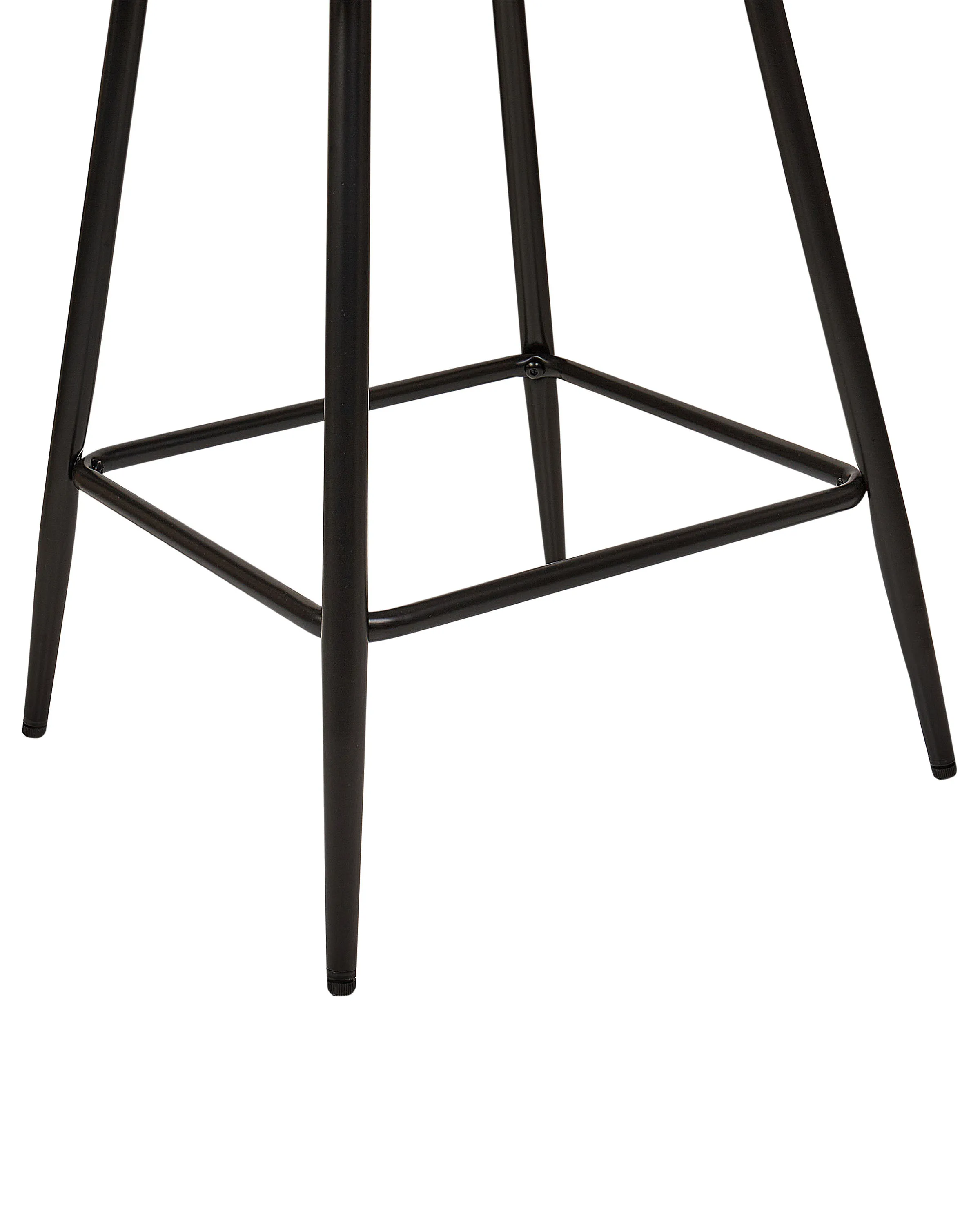 Set van 2 barstoelen SANILAC Fluweel Lichtgrijs