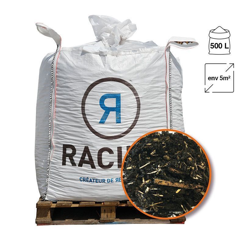 Paillage organique du potager 100% naturel big bag 500 litres