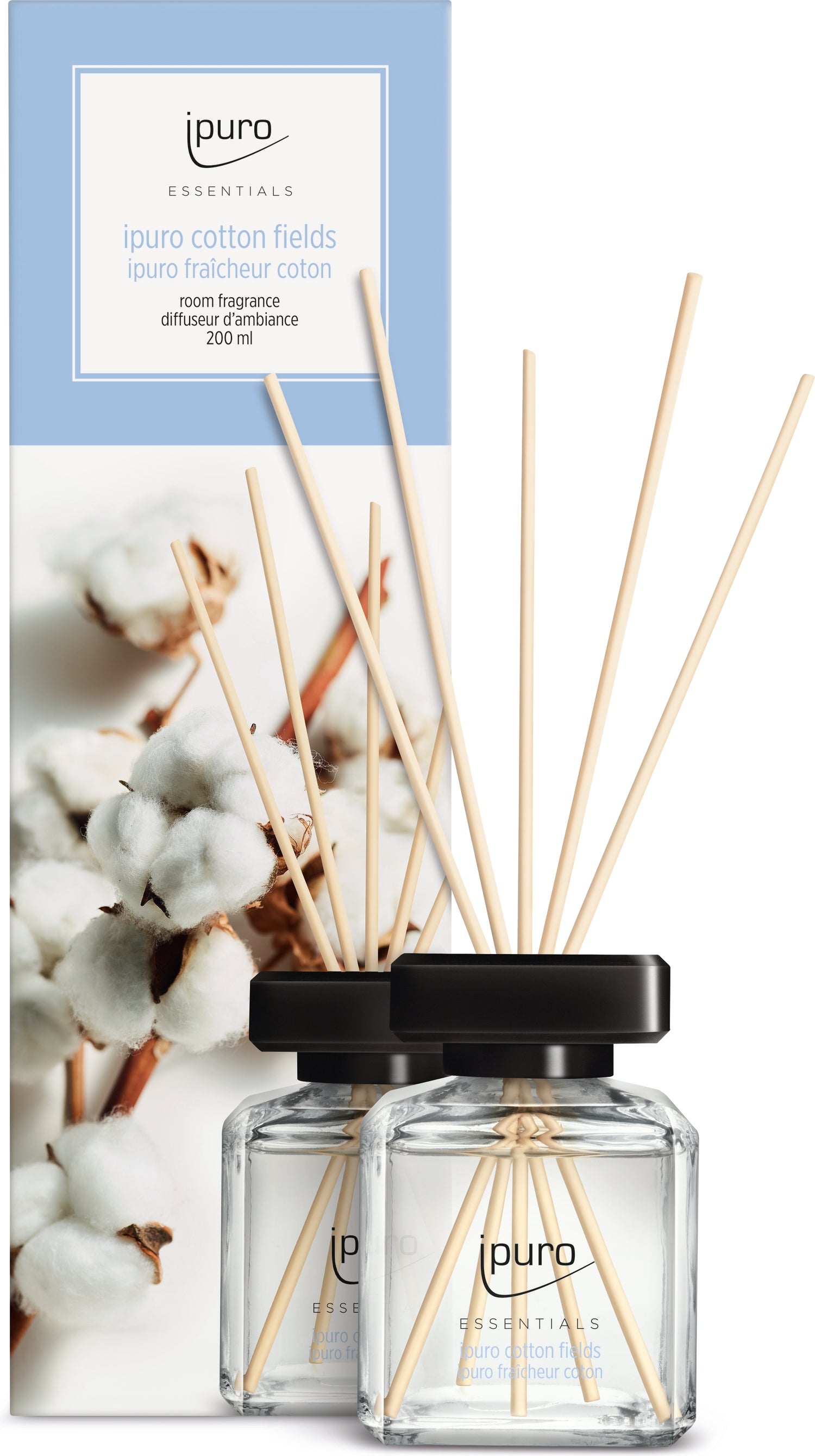 Ipuro geurstokjes Essentials Cotton Fields 200 ml