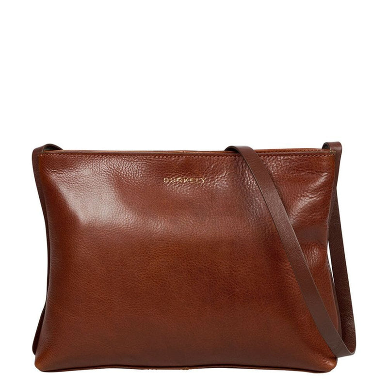 Burkely Fine Florence Crossbody Zip Bag Chestnut