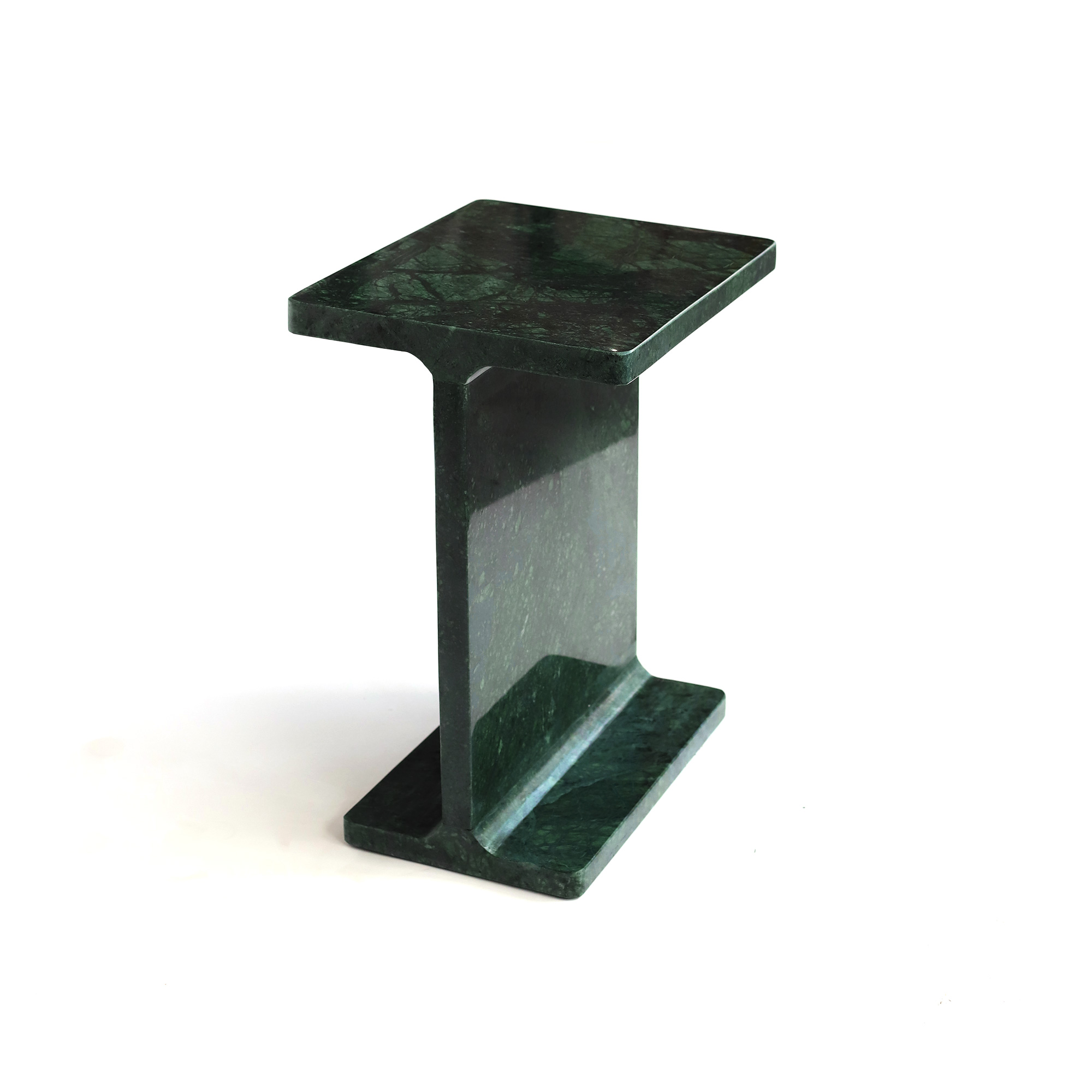 Marmor-Beistelltisch 'Dimone', grün, H 46 cm, B 38 cm, L 30 cm von fischer's lagerhaus
