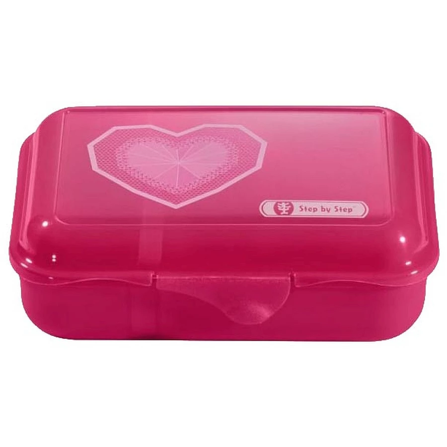 Step by Zubehör Lunchbox 17.5 cm - Brotzeitbox Glitter Heart