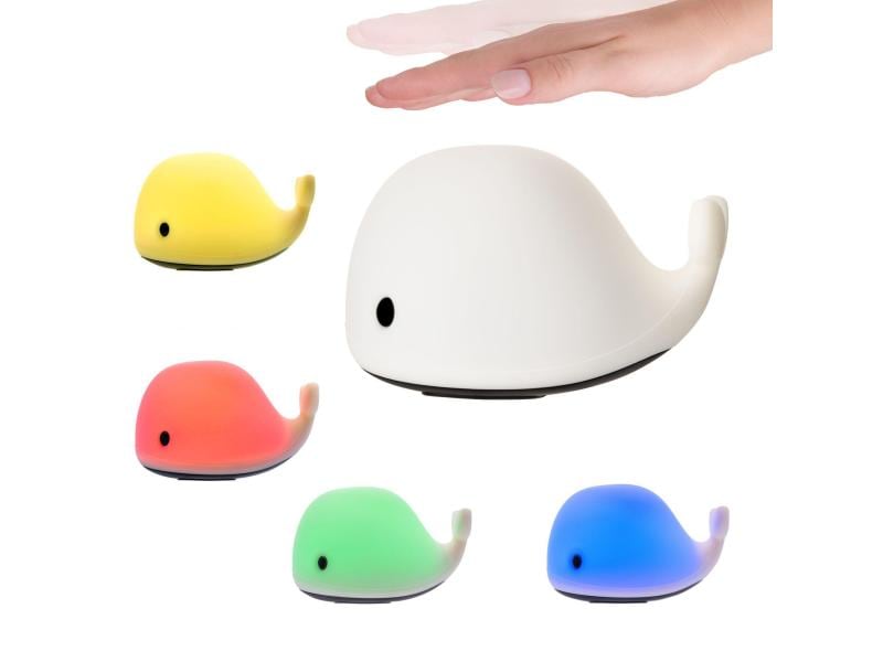 Pauleen Nachtlicht Night Whale LED Weiche Nachttischleuchte