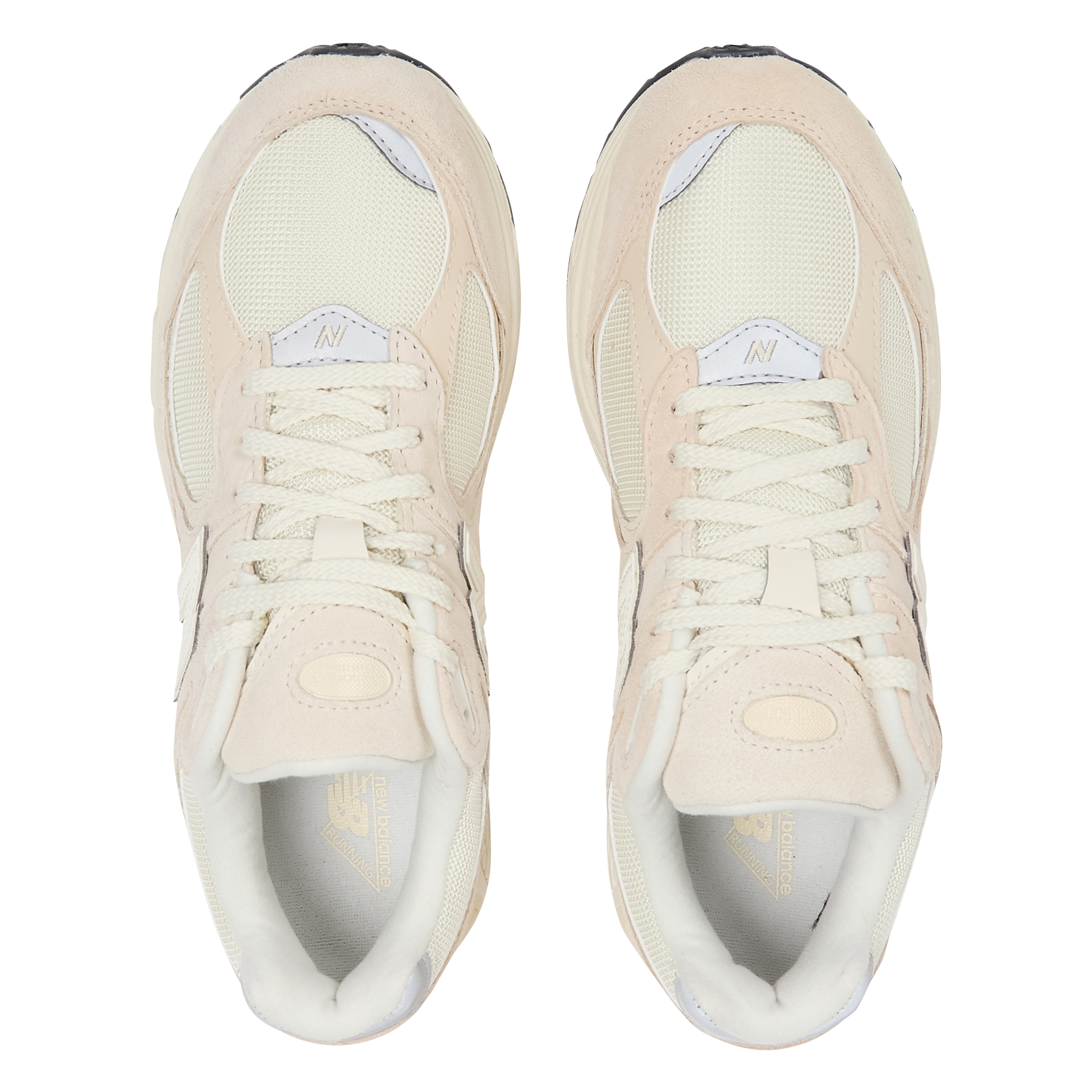 2002 - Baskets basses en cuir velours | Beige