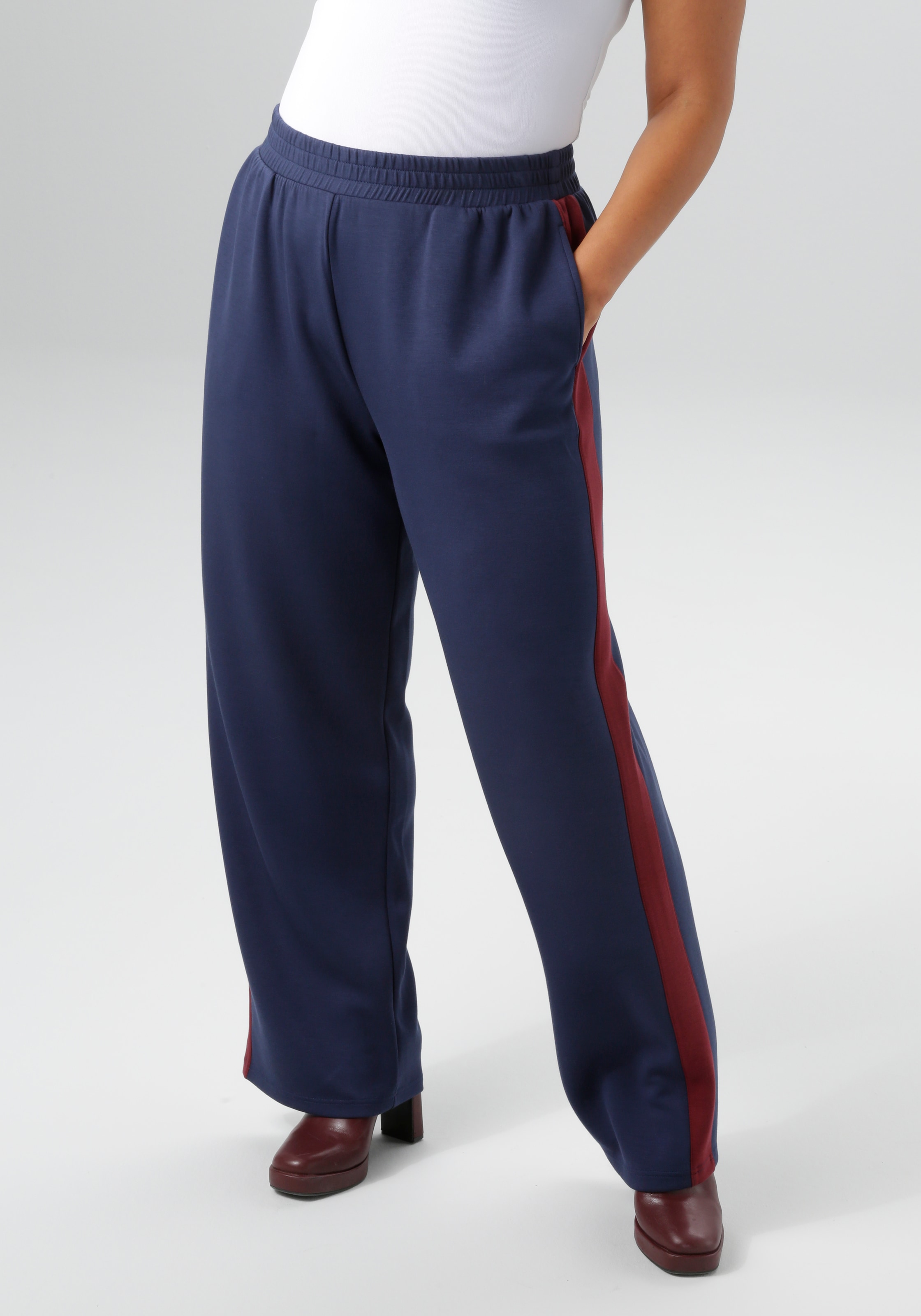 Aniston PLUS Sweathose  aus super weichen, elastischen Jersey-Qualität - NEUE KOLLEKTION