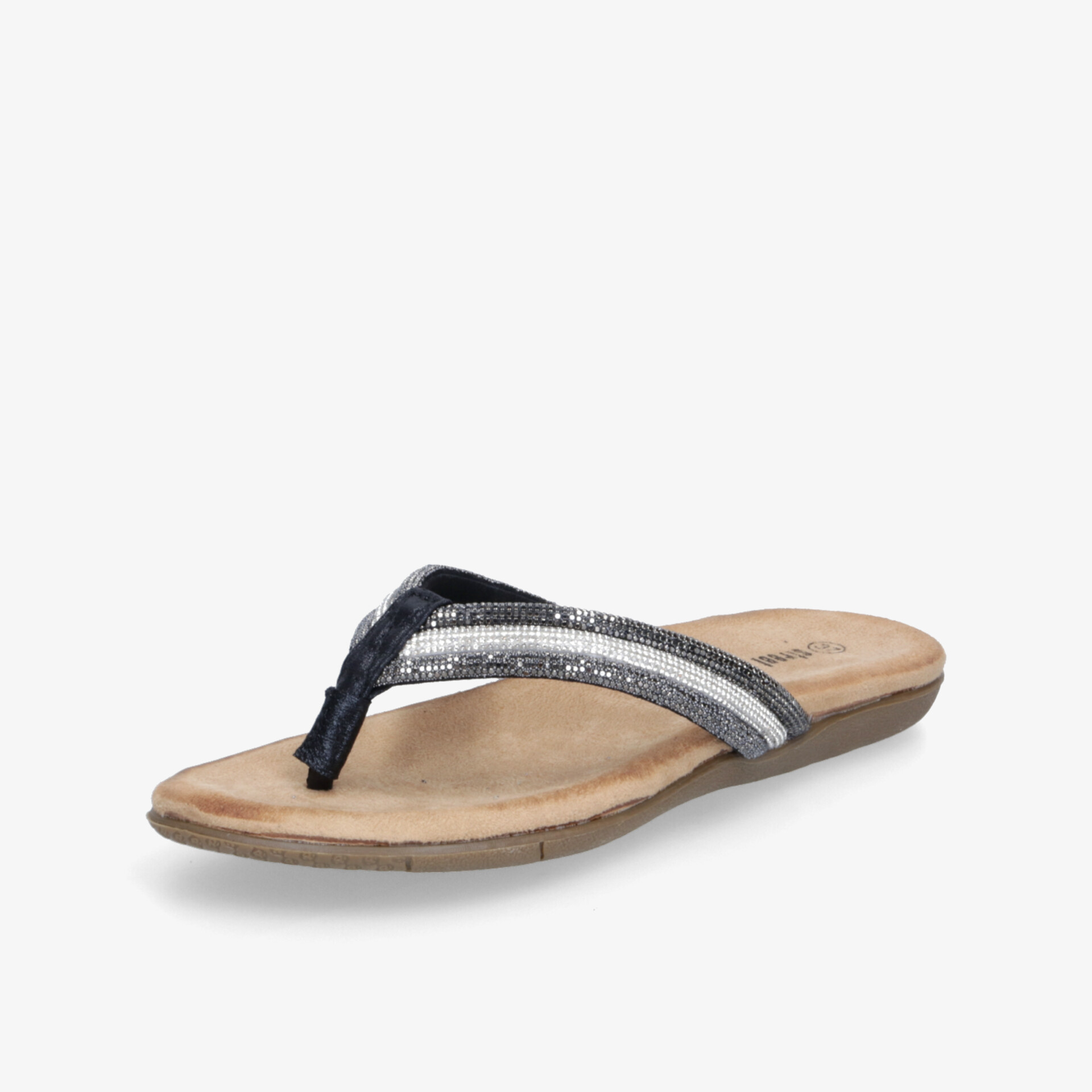 street shoes Damen Zehentrenner schwarz