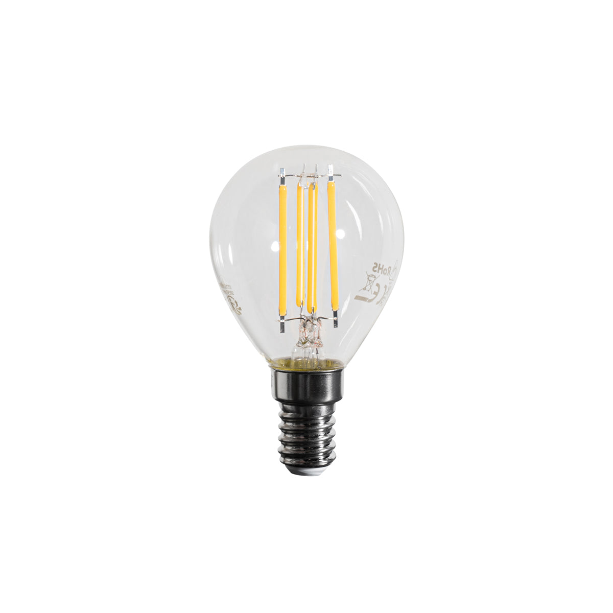 LUEDD E14 dimbare LED lamp filament G45 helder 4W 470 lm 2700K