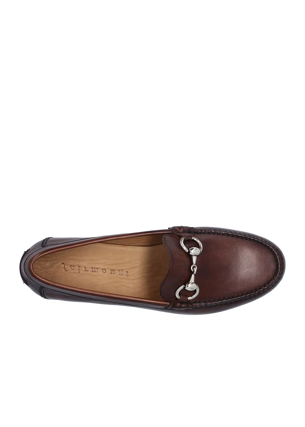MOCASSIN MORSETTI SPAZZO CUIR MARRON