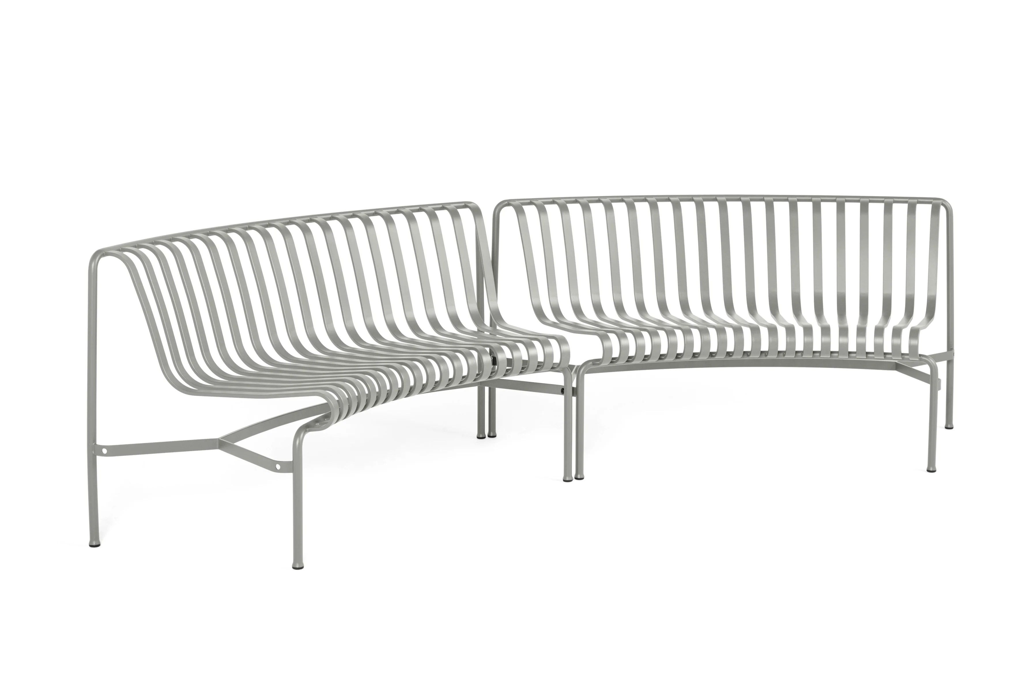 HAY  Palissade Park Dining in-in havebænk - Sky Grey