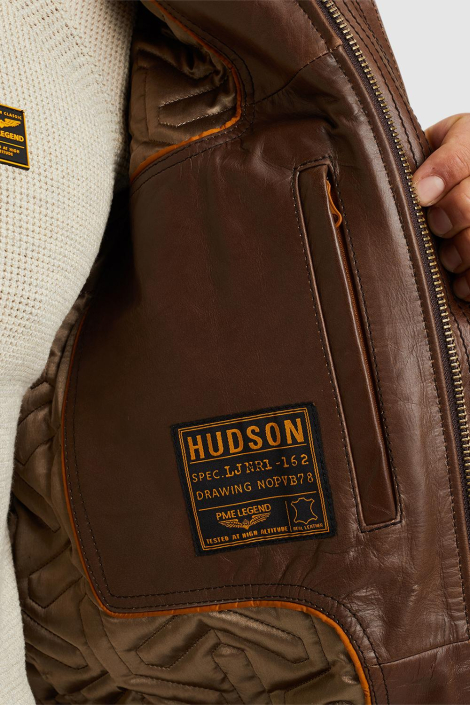 PME legend bruine heren leren jas