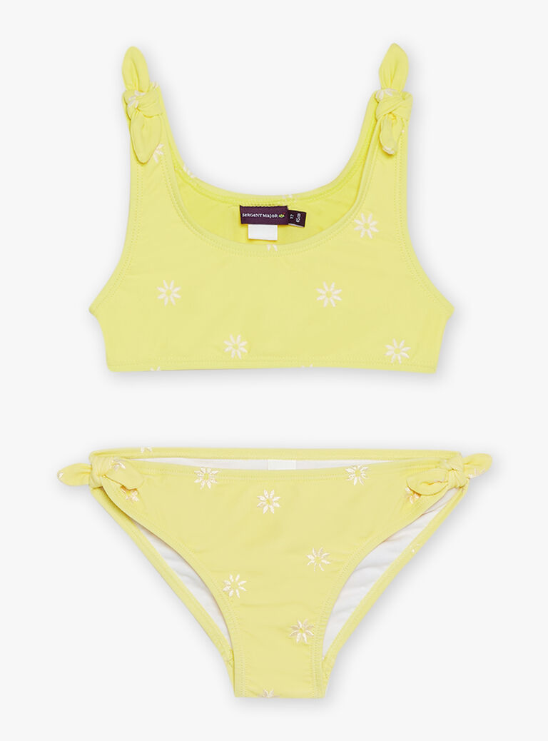 Maillot de bain 2 pièces jaune citron