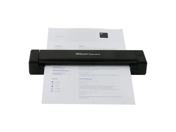 IRIS IRIScan Executive 4 - Scanner med papirfødning - Dual CIS - Duplex - 216 x 813 mm - 600 dpi x 600 dpi - op til 100 scanninger pr. dag - USB 2.0