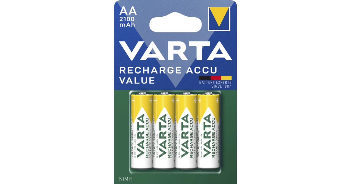 VARTA Mignon Rechargeable Accu 2100mAh 4er-Packung