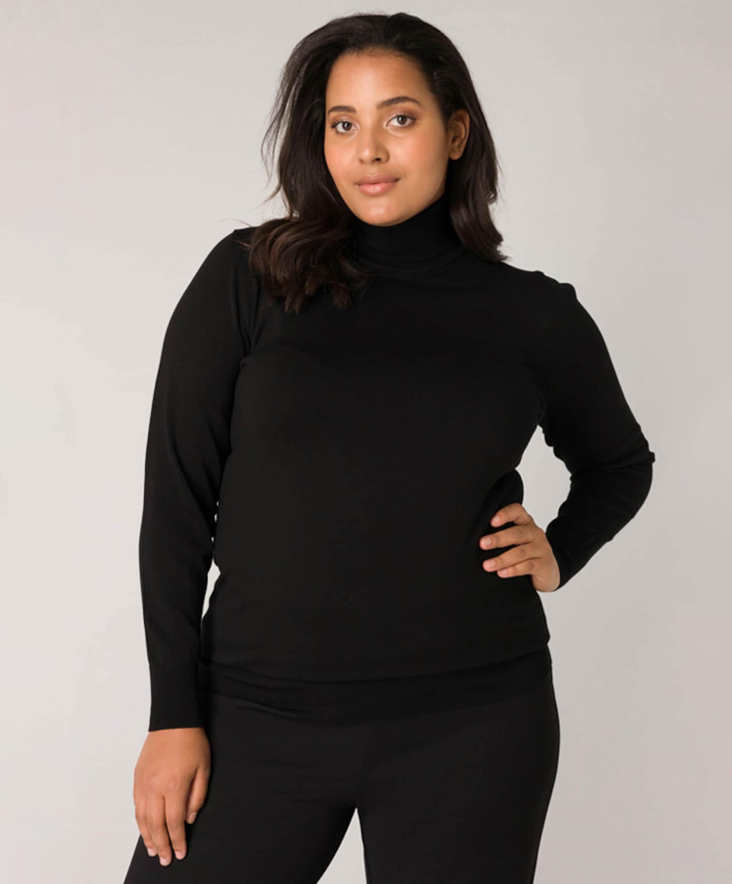Base Level Curvy Dames coltrui zwart