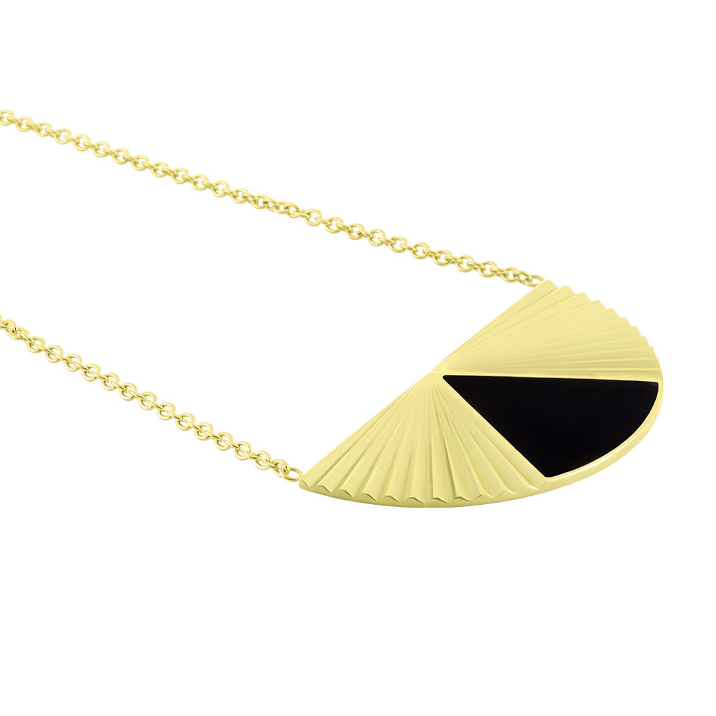 Collier Acier Dore Sunshine