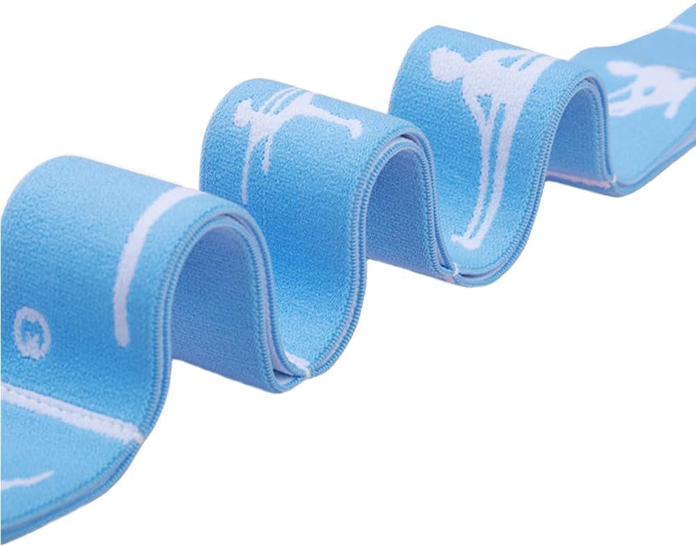 Stoff Fitness Übungsband / Widerstandsband / Gymnastikband für Training / Yoga / Pilates - Blau