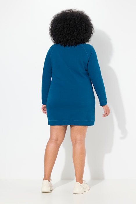 Sweatkleid, Stehkragen, Langarm, Taschen