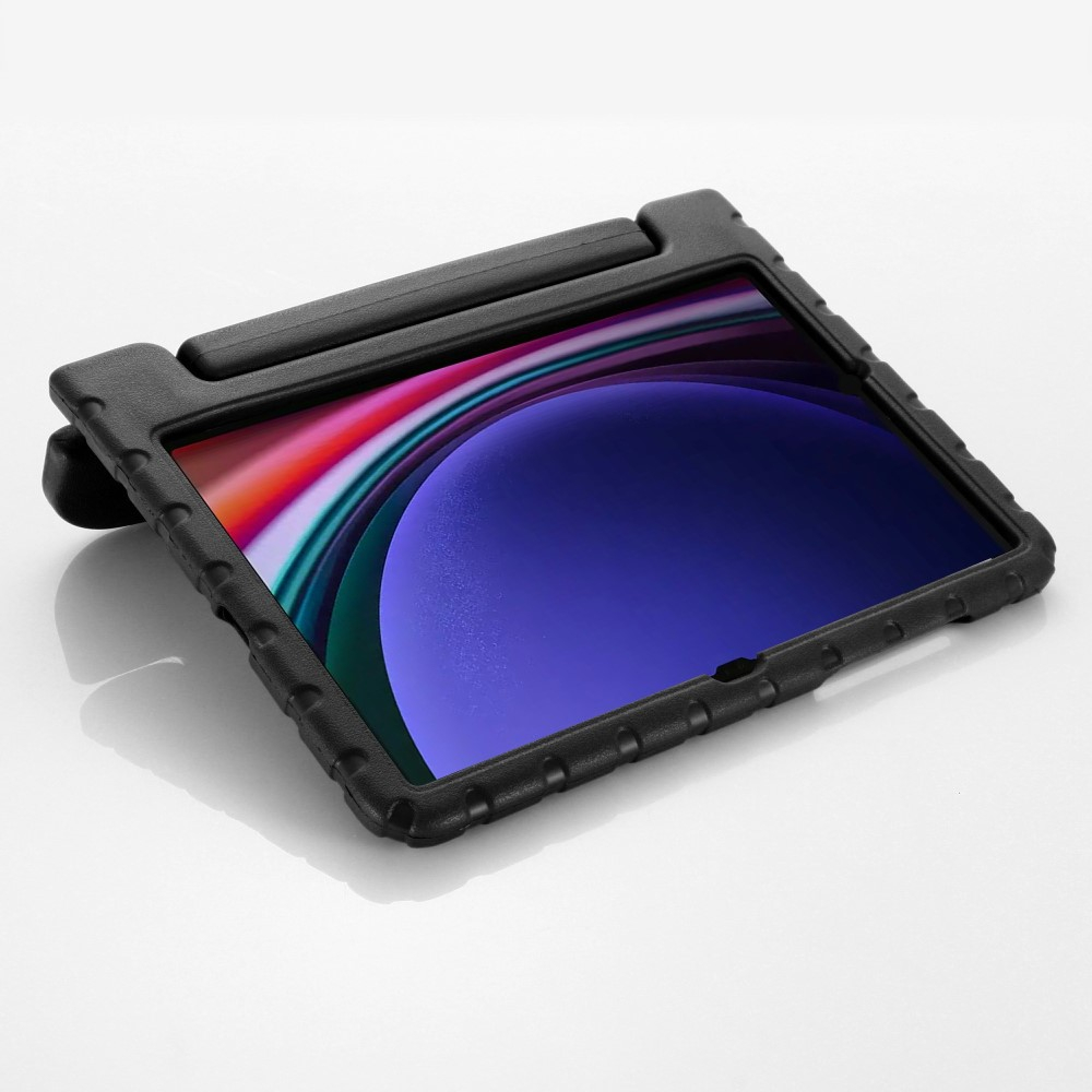 Samsung Galaxy Tab S11 / Tab S10 FE / Tab S9 FE / S9 Stossfeste Kinder Schaumstoff Schutz Hülle   Griff   Standfunktion - Schwarz