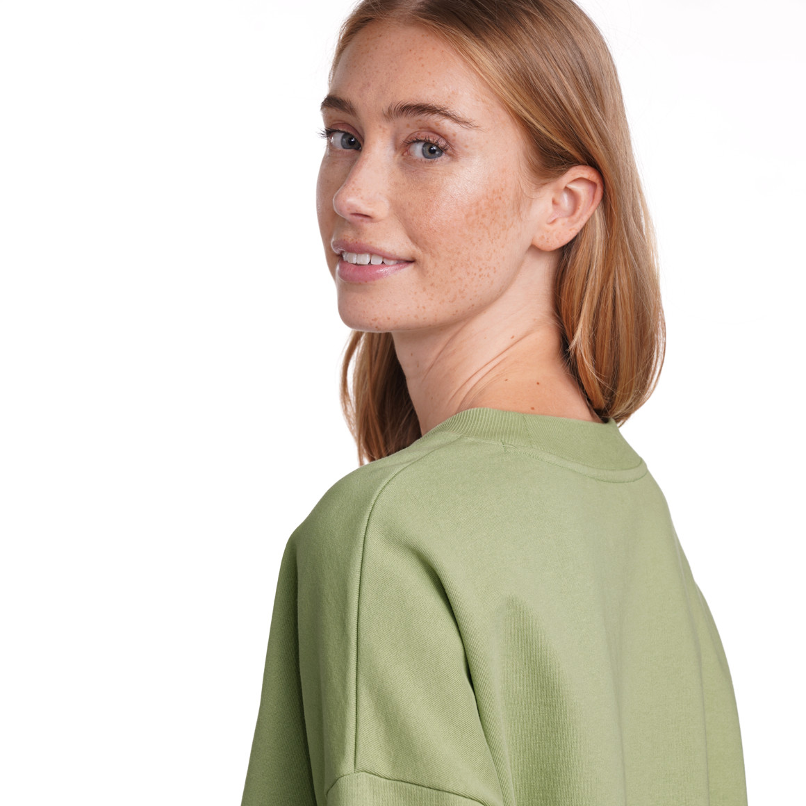 Jonas Nielsen Damen Sweatkleid mit Kurzarm hellgrün