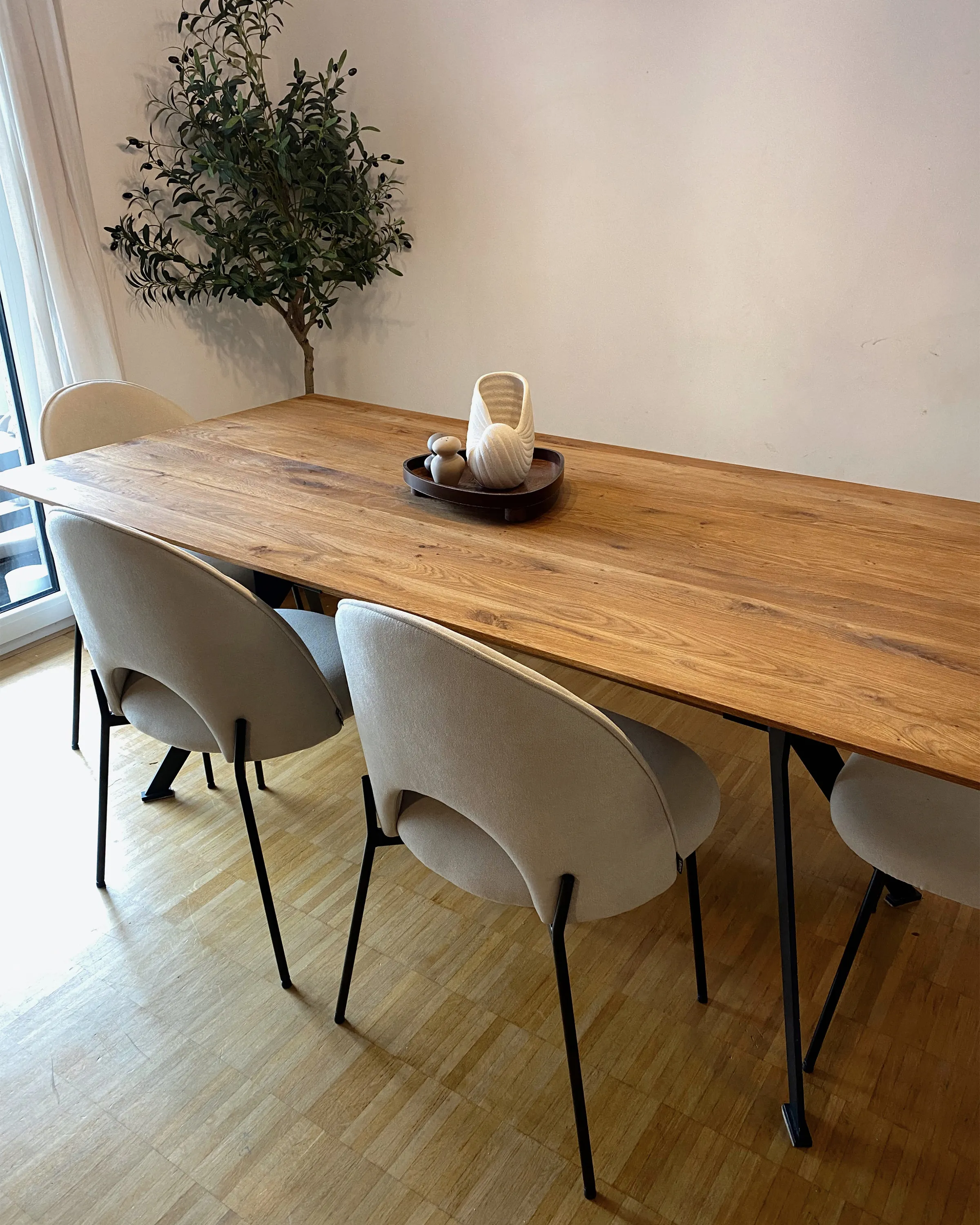 Set van 2 eetkamerstoelen COVELO Fluweel Grijs