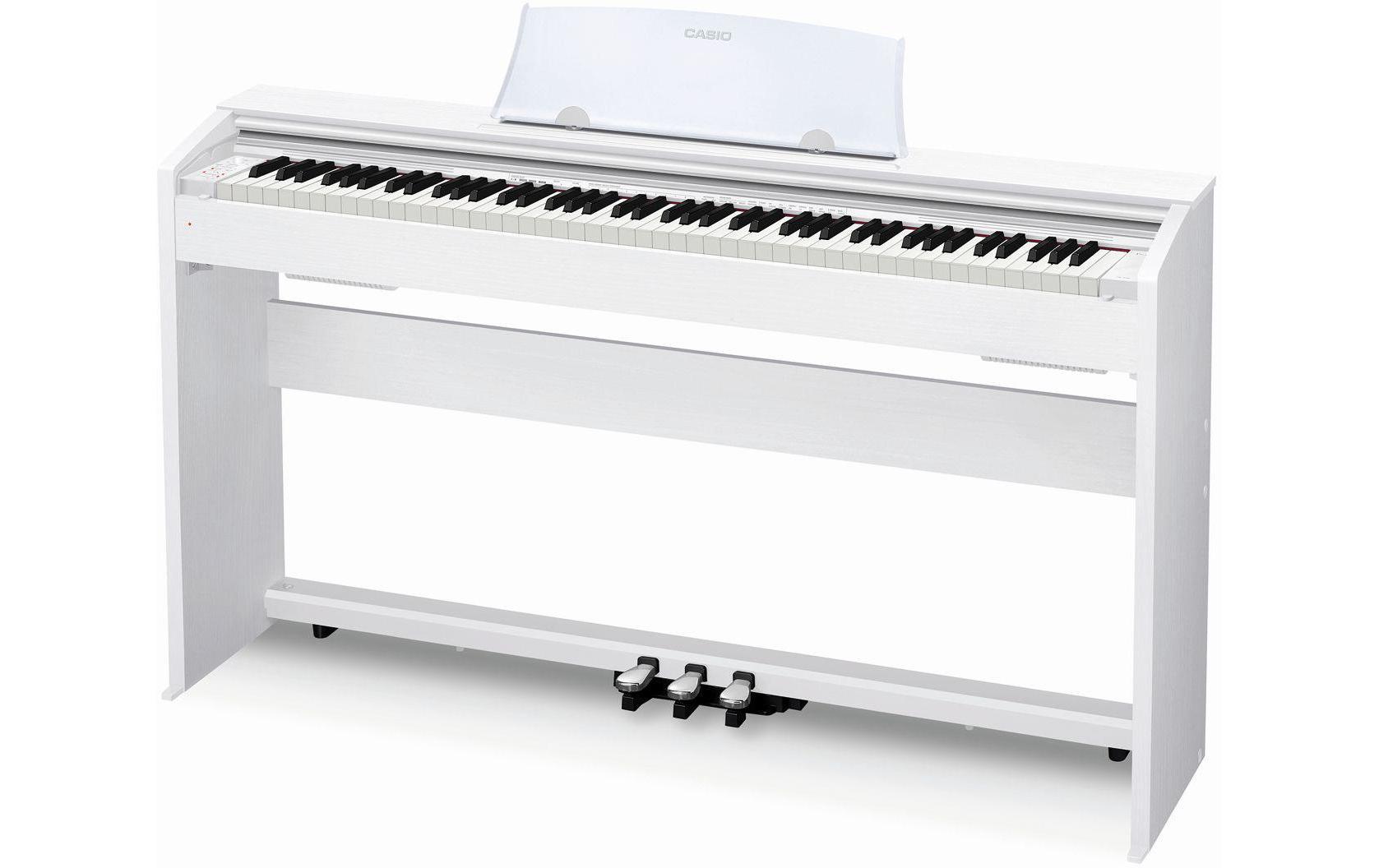 E-Piano Privia PX-770WE Weiss<br>E-Piano mit gewichtetem Tri-Sensor-Scaled-Hammer-Action-Keyboard II mit 88 Tasten