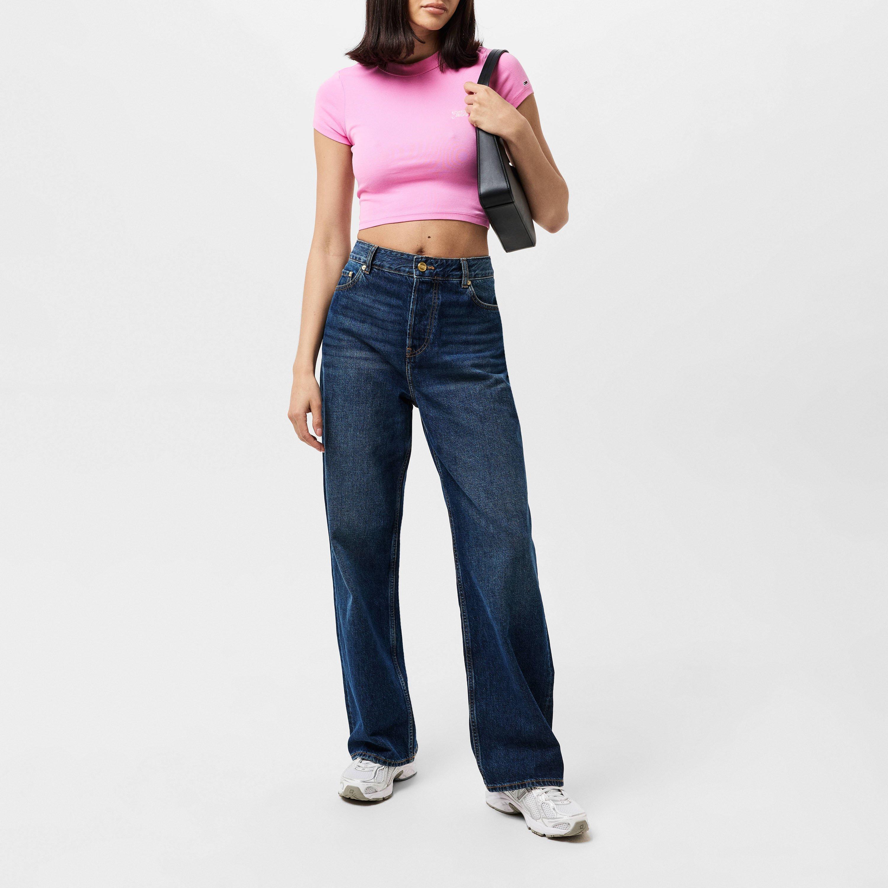 Tommy Jeans TJW SLIM CRP SCRIPT TEE