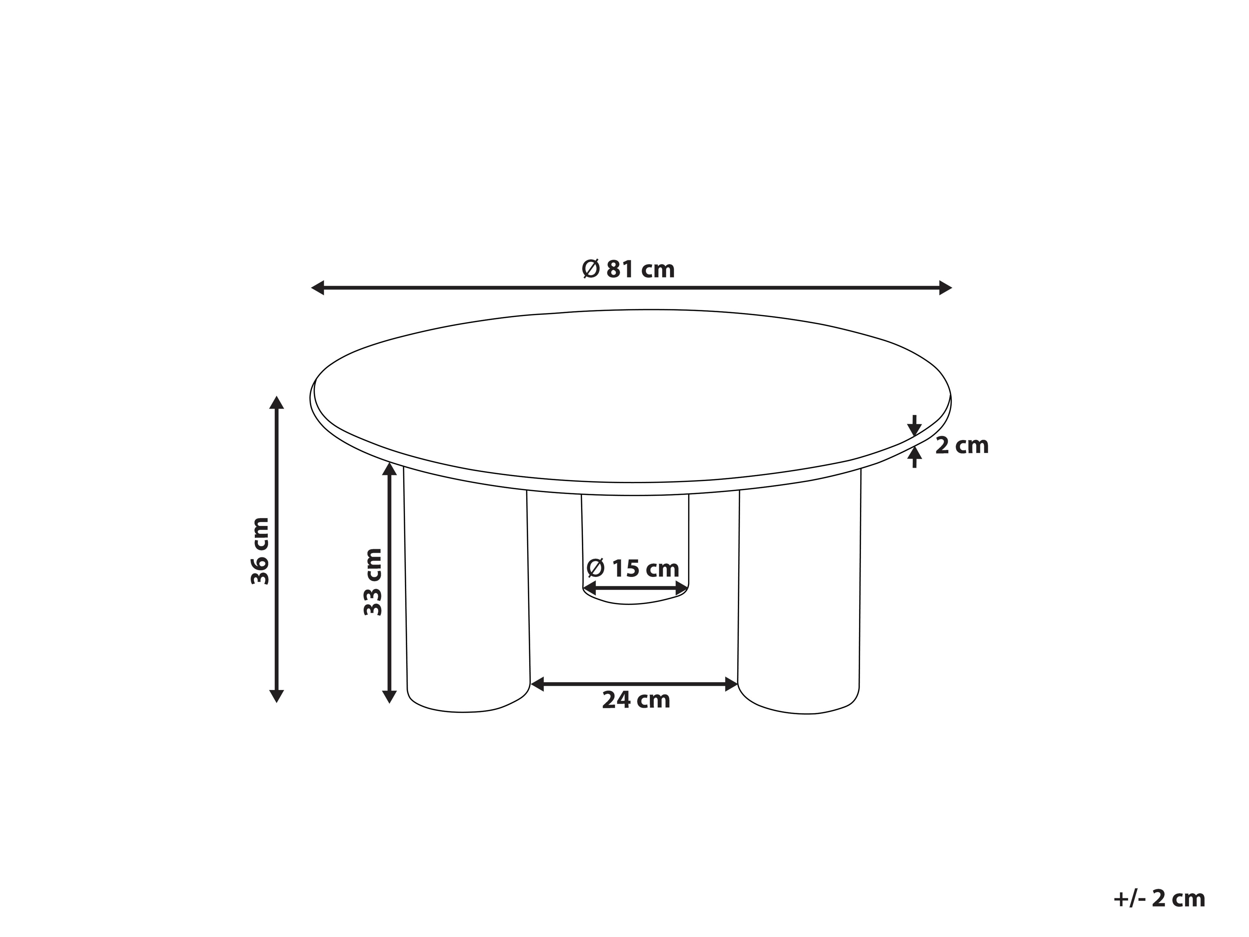 Salontafel COLINA Acaciahout Bruin