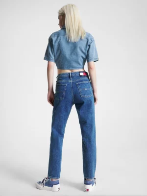 Calça jeans Izzie de cintura alta e corte justo até o tornozelo
